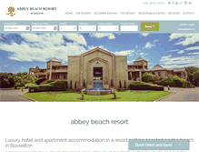 Tablet Screenshot of abbeybeach.com.au